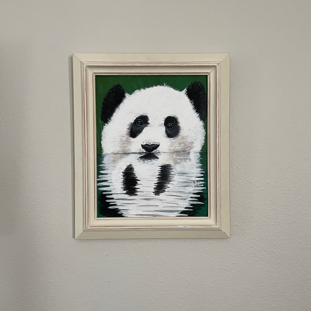 Original Oil Panda Painting - Picture 2 of 7